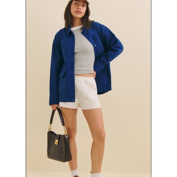 Reformation Callum Denim Chore Jacket Woman’s Size XS - Picture 2 of 12